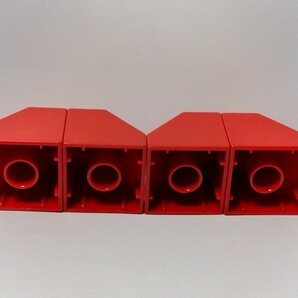 レゴデュプロ  2×2 スロープブロック 4個セット レッド 赤 パーツ 特殊ブロック の画像6