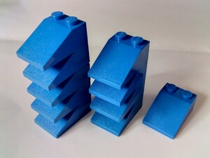 LEGO レゴ スロープ　傾斜　2×3　10個セット　青　ブルー　パーツ