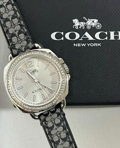 COACH　テイタム　34mm　クォーツ　USED　超美品　稼働　コメント無し即購入歓迎　匿名配送　送料込み　