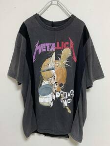 送料230円〜 Rewritable/リライタブル METALLICA/メタリカ リメイク バンドTシャツ バンT Tシャツ/カットソー size L