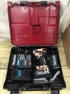 【中古品】makita(マキタ) 40v充電式インパクトドライバ 限定色Fカッパー (フルセット) TD001GDXFC /ITBOUJQM95NU