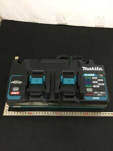 【中古品】マキタ 40Vmaxバッテリ用 急速充電器 2口タイプ DC40RB　　/IT9UGWMS2PRS