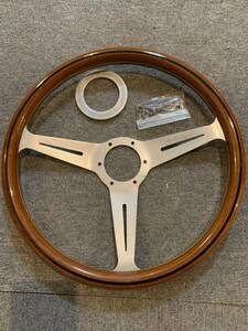  rare Vintage that time thing NARDI Classic steering gear Nardi 36.5Φ wood pad old car vw Mini beautiful goods 