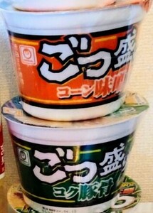 マルちゃん　ごつ盛りラーメン　コク豚骨6個とコーンみそ4個