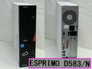 e619■富士通　ESPRIMO　D583N　(FMVD1800M)　G1840　8GB　250GB-HDD　Windows10