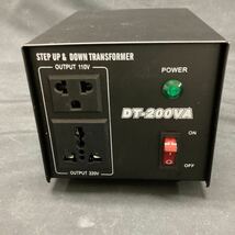STEP UP & DOWN アップトランス ダウントランス 海外国内両用型 変圧器 昇圧 降圧 DT-200VA _画像1