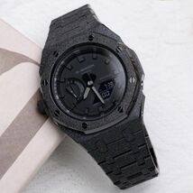 GSHOCK GA2100 カシオーク フロステッド加工 カスタム用パーツ ブラック GA-2100 GA-2110 GA-B2100カスタム　Ｂ_画像5