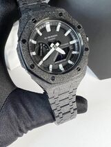 GSHOCK GA2100 カシオーク フロステッド加工 カスタム用パーツ ブラック GA-2100 GA-2110 GA-B2100カスタム　Ｂ_画像4