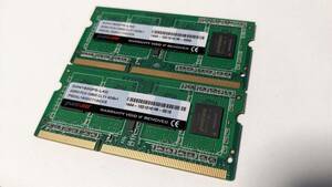 ◆◇panram DDR3-1600 PC3-12800 CL11 4GB×2枚組 8GB D3N1600PS-L4G ノートPC CFD販売◇◆