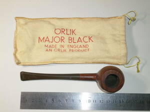 昔のパイプ　キセル　/ ORLIK MAJOR BLACK / MADE IN ENGLAND