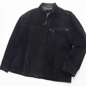 定価3万円 VINTAGE●Dan Valentino ダンバレンチノ 90’s レザー コート ジャケット 黒 メンズ Lサイズ 中綿入り ブルゾン 1円スタート