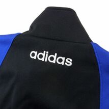 美品 VINTAGE●adidas アディダス 80’s 90’s ジャージ トラック ジャケット メンズ Lサイズ ブラック オールド ロゴ刺繍 1円スタート_画像6