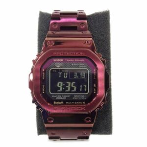 定価7万7000円●G-SHOCK カシオ Gショック フルメタル 腕時計 ウォッチ 電波 時計 GMW-B5000RD-4JF ステンレス ボルドー レア 1円スタート