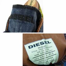 未使用 定価16,000円◇DIESEL EXPOSURE LOW 1 Y00321 ローカット スニーカー デニム メンズ ペンキ加工 コインポケット_画像9