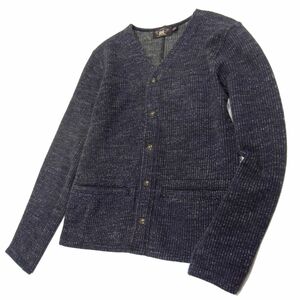 極美品 定価40,600円◇RRL Cotton-Blend Fleece Cardigan ビーチクロス カーディガン ダブルアールエル/ラルフローレン ジャケット メンズ