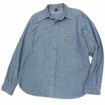 定価16,500円◆Denime ドゥニーム 長袖 シャンブレーシャツ ダンガリーシャツ 日本製 XLサイズ メンズ 春物 1円スタート_画像1