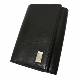 美品 定価2万◇dunhill IM0716 6連 キーリング キーケース ダンヒル ブラック ロゴ刻印 人気モデル 1円スタート