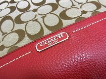 美品◆COACH コーチ 2way ショルダーバッグ レザー切替 シグネチャー柄 レディース 1円スタート_画像8