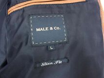 ◆MALE&Co. メイルアンドコー レザー ダウンコート フードファー 本毛皮 メンズ_画像5