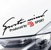 マツダスピード MS Sports mindステッカー(32)【黒×赤】CX-3/5/7/8 デミオ アテンザ アクセラ ロードスター RX-378 MAZDA3 プレマシー_画像1