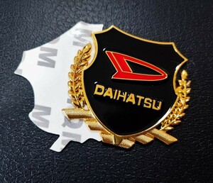  Daihatsu metal emblem [ Gold ] Rocky Tanto Custom wake cast Move campus Mira Gino Copen Hijet 