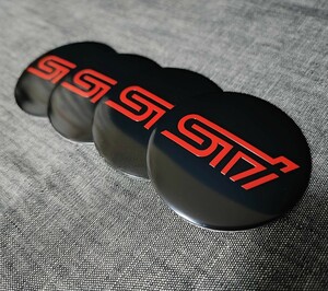 STI ホイール センターキャップ 56mm 4P■フォレスター レガシィB4 インプレッサスポーツ BRZ WRX S4レヴォーグ エクシーガ