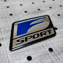 レクサス【F SPORT】 軽量アルミ製 エンブレム【ブルー】LS500h GS300h GS350 GS450h IS300h IS350 CT200h RX300 RC-F GS-F Fスポーツ_画像4