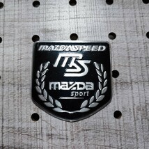 マツダスピード アルミ製エンブレム【ブラック】CX-3/5/7/8 デミオ アテンザ アクセラ ロードスター RX-378 MAZDA3 プレイマシー ビアンテ_画像2