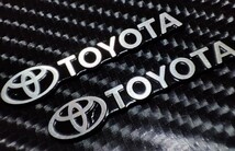 トヨタ アルミ製 ミニエンブレム 2P■プリウス クラウン ハリアー アルファード アクア ヤリスクロス ライズ RAV4 86 カムリ C-HR プラド_画像1