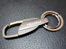 ISUZU チタングレー キーホルダー■いすゞ イスズ アスカ ウィザード ジェミニ ビッグホーン ビークロス ピアッツァ ファーゴ_画像2