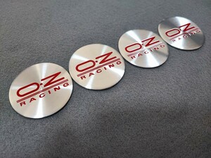 OZ Racing OZレーシング ホイール センターキャップ 50mm 4P シルバー×レッド トヨタ 日産 ホンダ 三菱 スズキ マツダ スバル ダイハツ