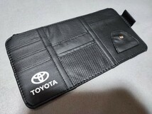 トヨタ サンバイザー収納ケース【ブラック】プリウス クラウン ハリアー アルファード アクア ヤリスクロス ライズ RAV4 86 C-HR bB_画像2