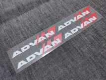 YOKOHAMA【ADVAN】ステッカー【ホワイト】4pcs■アドバン トヨタ 日産 HONDA MAZDA スバル SUZUKI ダイハツ YAMAHA スポークホイール等に_画像1