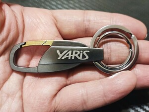 ヤリス YARIS チタングレー キーホルダー■ヤリスクロス GRヤリス キーリング ラグジュアリー