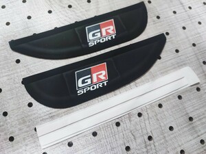 GR SPORT ドアミラー用 レインバイザー 2P■プリウス クラウン ハリアー アルファード アクア ヤリスクロス ライズ RAV4 86 カムリ C-HR bB