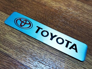 Toyota 軽量アルミ製 Emblem■Prius Crown Harrier Alphard Aqua ヤリスBlackス ライズ RAV4 86 Camry C-HR Prado bB