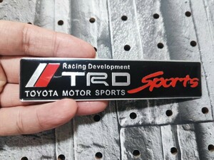 TRD 軽量アルミ製 エンブレム■プリウス クラウン ハリアー アルファード アクア ヤリスクロス ライズ RAV4 86 カムリ C-HR bB プラド