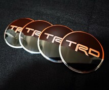 TRD ホイールセンターキャップ 縁ありブラック 56mm 4P■プリウス クラウン ハリアー アルファード アクア ヤリスクロス ライズ RAV4 86_画像6