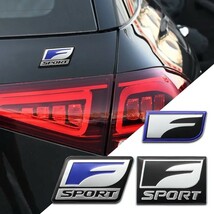 レクサス【F SPORT】 軽量アルミ製 エンブレム【ブルー】LS500h GS300h GS350 GS450h IS300h IS350 CT200h RX300 RC-F GS-F Fスポーツ_画像2