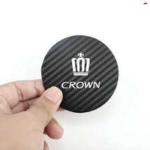 トヨタ【クラウン CROWN】カーボンレザー ドリンクホルダー コースター 2P■170 180 200 210 220 SH35 スポーツ クロスオーバー アスリート_画像4