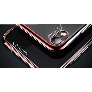 iPhone XR ケース 【レッド】 スマホリング リング付きケース 透明 リング付きクリア ソフト TPU マグネット式車載ホルダー対応の画像3