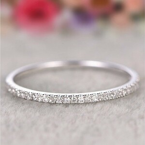 2mm half Eternity ring alloy ring lady's adult on goods elegant .. simple femi person [ silver /15 number ]