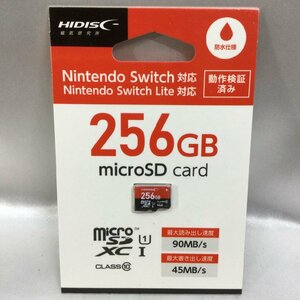 【未使用/インボイス登録店/TO】HIDISC Nintendo Switch ニンテンドースイッチ対応 256GB HDMCSDX256GSW micro SDXCカード　MZ0228/0008-8