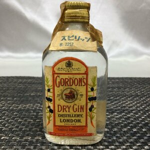 [ sake / long-term storage / in voice registration shop /TO]- GORDON'S DRY GIN Gordon do Rizin 47ml 47% Mini bottle old sake MZ0311