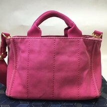 【中古現状品/インボイス登録店/CH】PRADA プラダ カナパ キャンバス 2WAY ハンド ショルダー バッグ ピンク系 斜め掛け　MZ0317/010_画像2