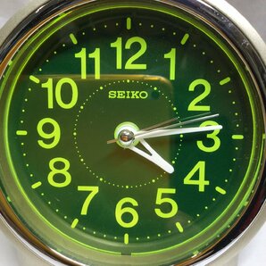 【中古現状品/インボイス登録店/TO】SEIKO セイコー 覚まし時計 KR886G アナログ アラーム 置時計 稼働品 MZ0323の画像5