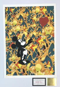 DEATH NYC アートポスター 世界限定100枚 ミッキーマウス Mickey Mouse ディズマランド バンクシー banksy ポップアート 怪獣 現代アート