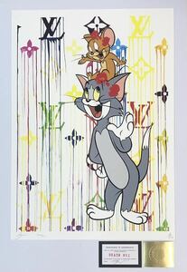 DEATH NYC アートポスター 世界限定100枚 ポップアート Tom&Jerry トムとジェリー レッドリボン 限定ポスター ヴィトン 現代アートポスター