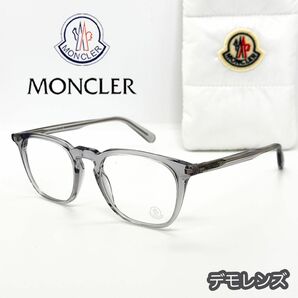 【新品/匿名配送】MONCLER モンクレール メガネ フレーム ML5151 クリア グレー メンズ レディース イタリア製