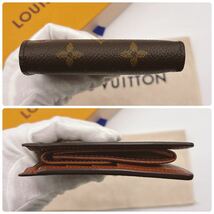 ★ほぼ極美品★【A240256】LOUIS VUITTON ヴィトン モノグラム ポルトビエ カルトクレディ モネ 二つ折り 財布 ウォレット M61665/CA1013_画像7